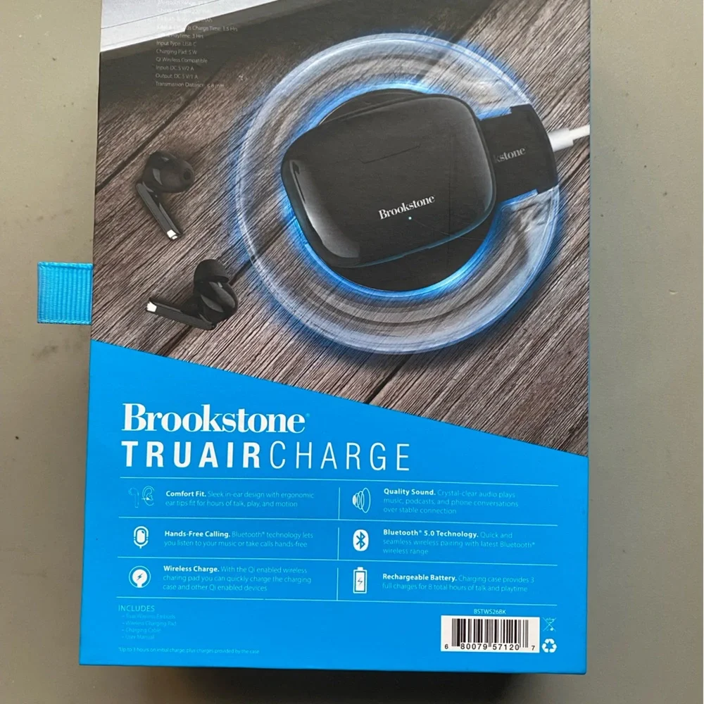 Brookstone Truaircharge Wireless Earbuds